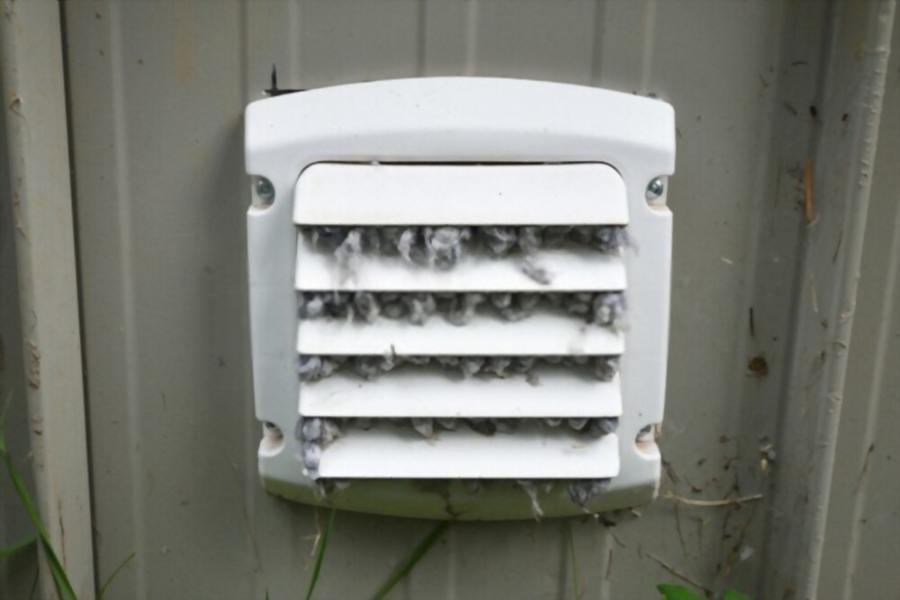 clean the outside vent to get rid of dog hair